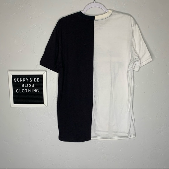 Pink Floyd Two Tone Split Graphic Band Tee Black White Rock Shirt Size Large - Picture 7 of 12